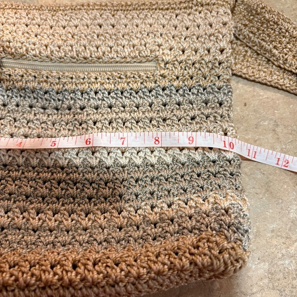 The Sak Crochet Shoulder Bag with Handcrafted Texture In Earth Tones - Picture 9 of 11